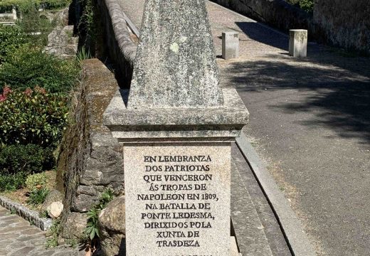 O Concello de Boqueixón agradece a doazón de Roberto Rivas Martínez para mellorar o estado do monolito homenaxe aos combatentes na batalla de Ponte Ledesma